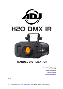 ADJ H2O DMX IR Manuel utilisateur