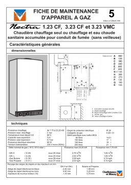 Chaffoteaux et Maury NECTRA 3.23 VMC Manuel utilisateur