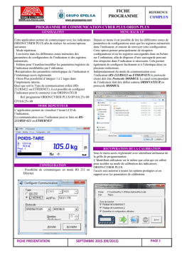 EXA ORION/CYBER PLUS CP10.0.25v.00 Manuel utilisateur