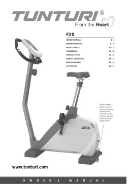 Tunturi F20 Manuel du propriétaire