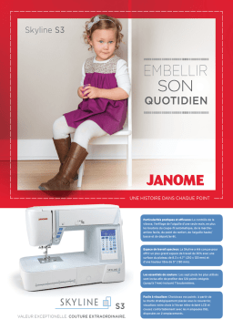 Janome Skyline S3: Chat IA et téléchargement PDF
