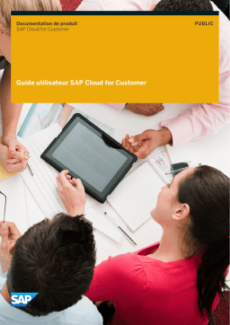 SAP SAP Cloud for Customer Mode d'emploi