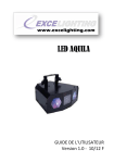 EXCELIGHTING AQUILA LED Mode d'emploi