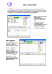 CB ELECTRONICS EDL Recorder Manuel utilisateur