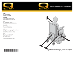 Système d’ancrage pour transport: Instructions + IA