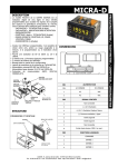 AUDIN KOSMOS MICRA-D Manuel utilisateur