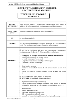Notice d'utilisation Tondeuse hélicoïdale | AI Chat