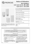 Perge Optitherm 6.25 B - BF et BFR Manuel utilisateur