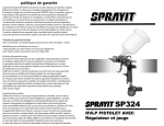 SP324 Manuel du pistolet pulv&eacute;risateur HVLP + IA Chat &amp; PDF