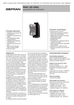 W401 45-100A Gradateurs de Puissance | AI Chat