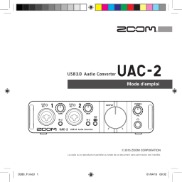 ZOOM UAC-2 Mode d'emploi | Chat IA & Téléchargement PDF