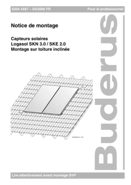 Buderus Logasol SKE 2.0 Guide d'installation