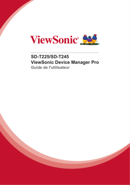 ViewSonic SD-T 225 Mode d'emploi