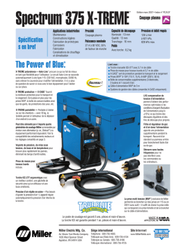 Miller Spectrum 375 X-TREME: AI Chat & Téléchargement PDF