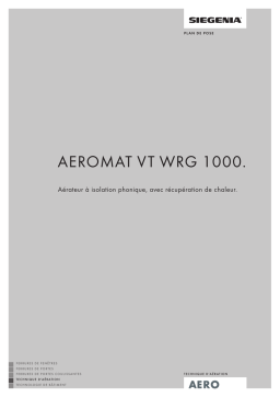 Siegenia AEROMAT VT WRG 1000 Manuel utilisateur