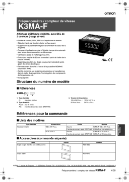 K3MA-F, K3MA-F-A2 Fiche Technique | AI Chat & PDF