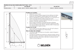 Selden à triple patte-d’oie Manuel utilisateur