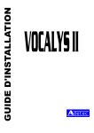 Adetec Vocalys II Guide d'installation