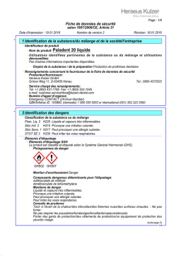 Paladent 20: Fiche de Sécurité + AI Chat & PDF