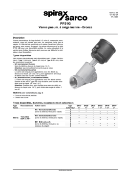 PF51G Fiche technique Spirax Sarco | AI Chat & PDF