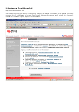 Trend Micro HouseCall 6.5 Manuel utilisateur