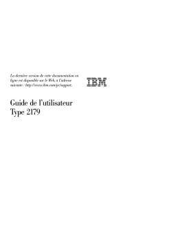 IBM Type 2179 Mode d'emploi