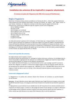 Manuel d'installation des antennes - Hypercable | AI