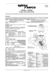 Spirax-Sarco UTD30 H Manuel utilisateur