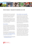 Droits humains : Document d'orientation | AI Chat