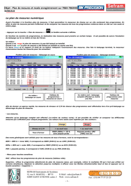 SEFRAM 786X HD Manuel utilisateur