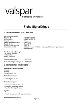 8057432 ALUMINUM Fiche Signalétique | AI Chat