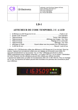 CB ELECTRONICS LD-1 Manuel utilisateur