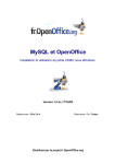 MySQL &amp; OpenOffice : Pilote ODBC, AI Chat &amp; PDF