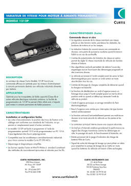 Curtis 1212P Variateur de vitesse | IA Chat & PDF