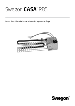 Swegon CASA R R85 Guide d'installation