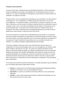 Systèmes anti-aboiement | IA Chat et PDF