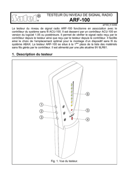 SATEL ARF-100 Testeur de Signal: AI Chat + PDF