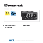 EROELECTRONIC FKS MK1 Manuel utilisateur