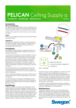 Swegon PELICAN CS 125-600 Installation manuel
