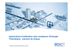 Saia Burgess Controls compteurs d'&eacute;nergie Mode d'emploi