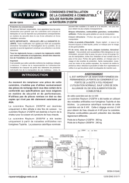 Rayburn 200SFW, 212SFW : Instructions + Chat IA