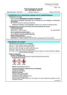 Heraeus Kulzer Xantopren function hardener 1 Manuel utilisateur