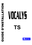 Adetec Vocalys TS Guide d'installation