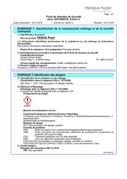 VENUS Pearl: Fiche de Sécurité + Chat IA