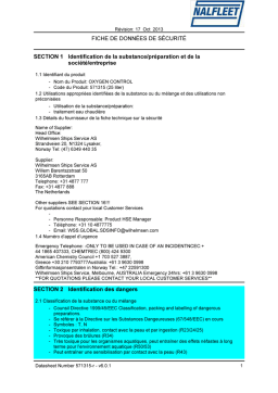 OXYGEN CONTROL Fiche de Sécurité + AI Chat & PDF