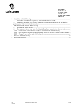 Swisscom Mobile Security: Instructions + AI Aide & PDF