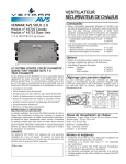 Venmar AVS SOLO 2.0 Manuel utilisateur