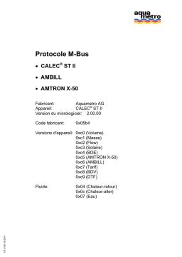 Aquametro CALEC ST II: Chat IA & Téléchargement PDF