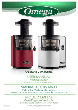 Omega VSJ843Q, VSJ843R : Manuel d'utilisation | AI Chat