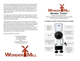 WonderMill Junior Moulin à Grains: Guide d'Utilisateur + IA